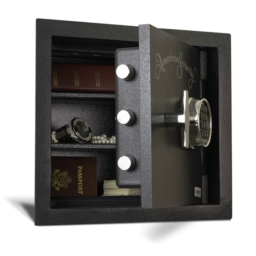 AMSEC WS1214E5 American Security Wall Safe with valuables inside