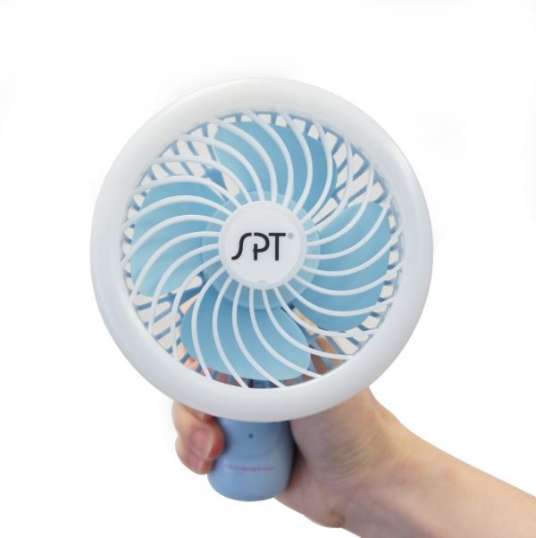 SPT Personal Hand-Held Fan – Blue