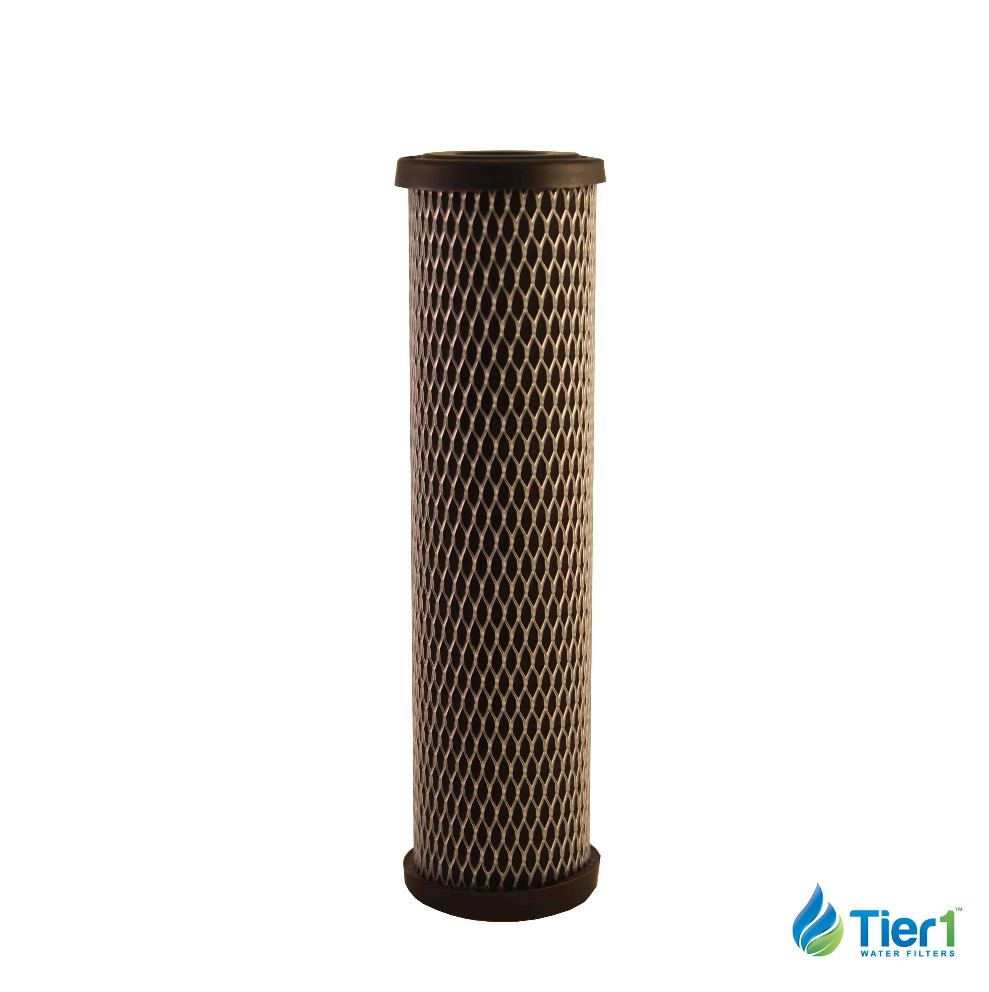 10 X 2.5 Carbon Block Replacement Filter by Tier1 (5 micron) BACK VIEW