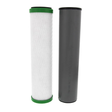 10 X 2.5 Carbon Block and Sediment Replacement Filter Set by Tier1 (0.5 micron) FILTER