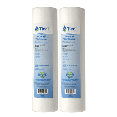 10 X 2.5 Spun Wound Polypropylene Replacement Filter Set by Tier1 (30 micron) WITH LABEL