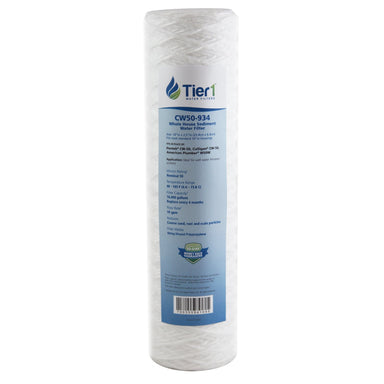 10 X 2.5 String Wound Polypropylene Replacement Filter by Tier1 (30 micron) WITH LABEL