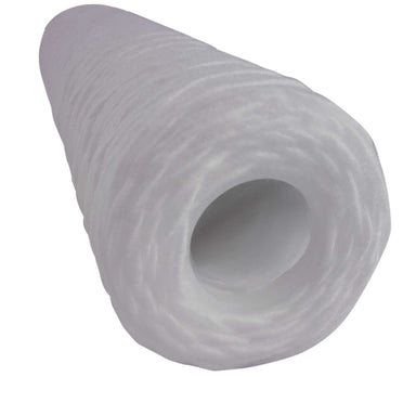 10 X 2.5 String Wound Polypropylene Replacement Filter by Tier1 (5 micron) TOP VIEW