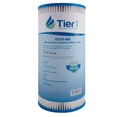 10 X 4.5 Pleated Cellulose Replacement Filter by Tier1 (5 micron) WITH LABEL 
