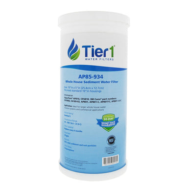 10 X 4.5 Spun Wound Polypropylene Replacement Filter by Tier1 (5 micron) WITH LABEL