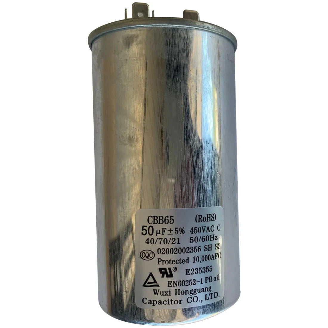 Fibro Pool FH255 Compressor Capacitor FRONT VIEW