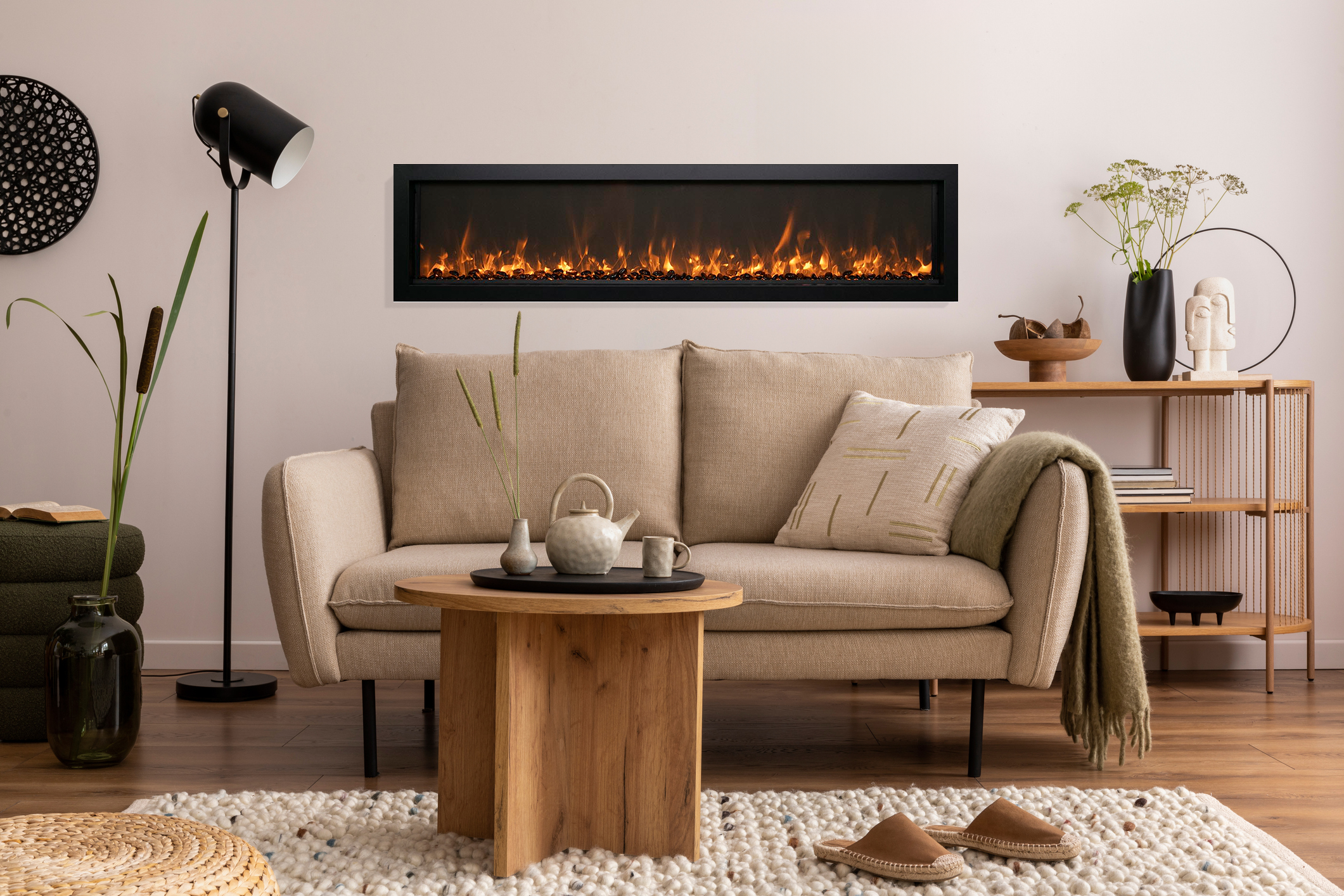 Remii Electric Fireplaces Extra Slim Electric Fireplace