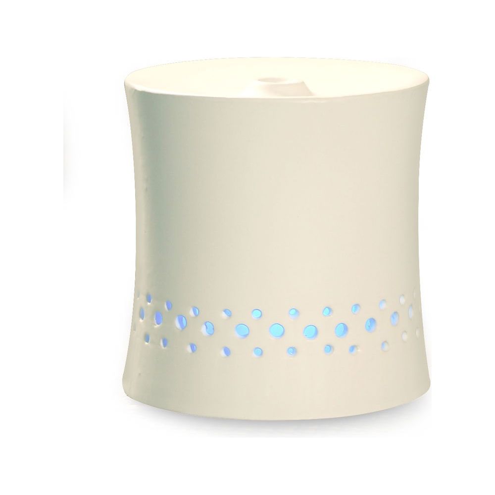 SPT Ultrasonic Aroma Diffuser/Humidifier with Ceramic Housing – White