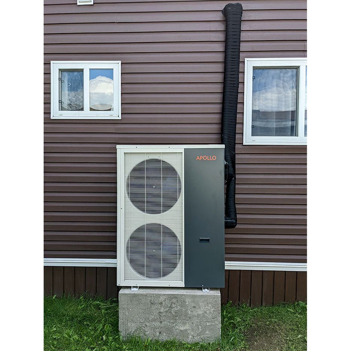 APOLLO Central Heat Pump - 72k btu / 6 ton - Air to Water - EVI Inverter DC technology