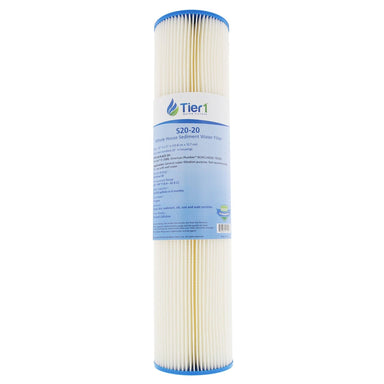 20 X 4.5 Pleated Cellulose Replacement Filter by Tier1 (20 micron) WITH LABEL