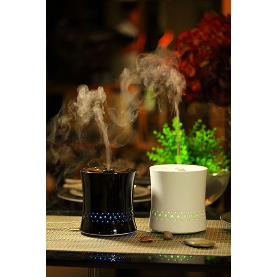 SPT Ultrasonic Aroma Diffuser/Humidifier with Ceramic Housing – White