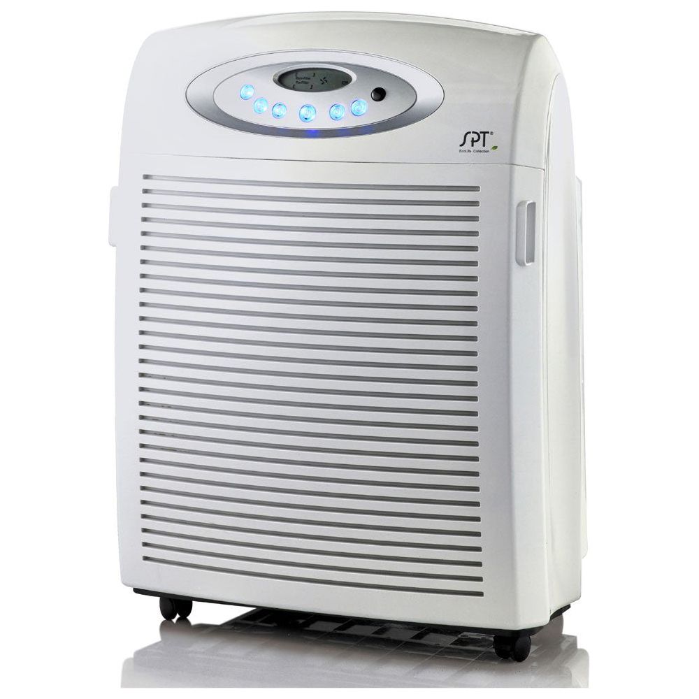 SPT Motor Air Cleaner with Plasma, HEPA & VOC (Captures Smoke, Dust, Pollen, PM2.5, Virus, Bacteria and Mold)