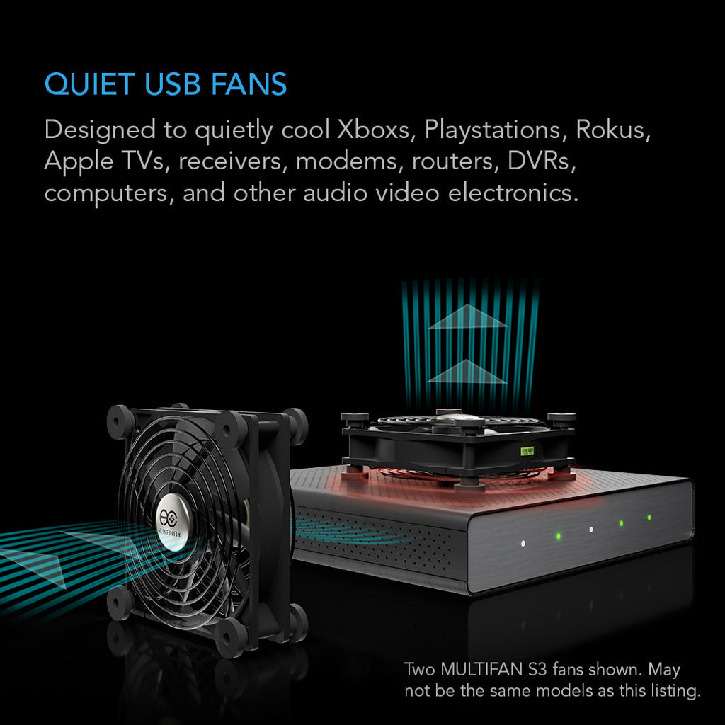 AC Infinity MULTIFAN Mini, Quiet USB Cooling Fan, 40mm