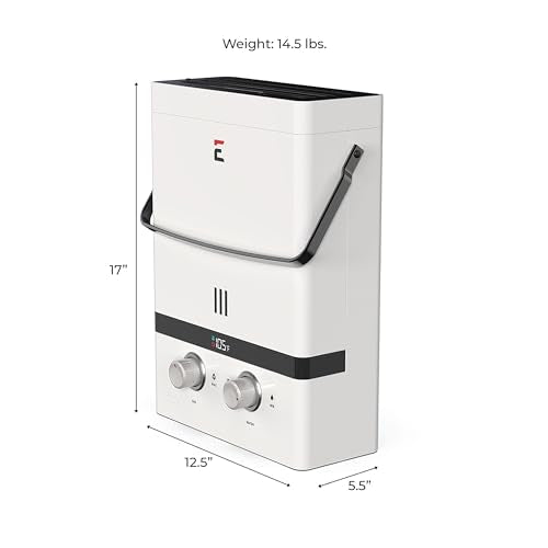 Eccotemp Luxé EL5 Portable Tankless Water Heater 1.5 GPM 37.5K BTU