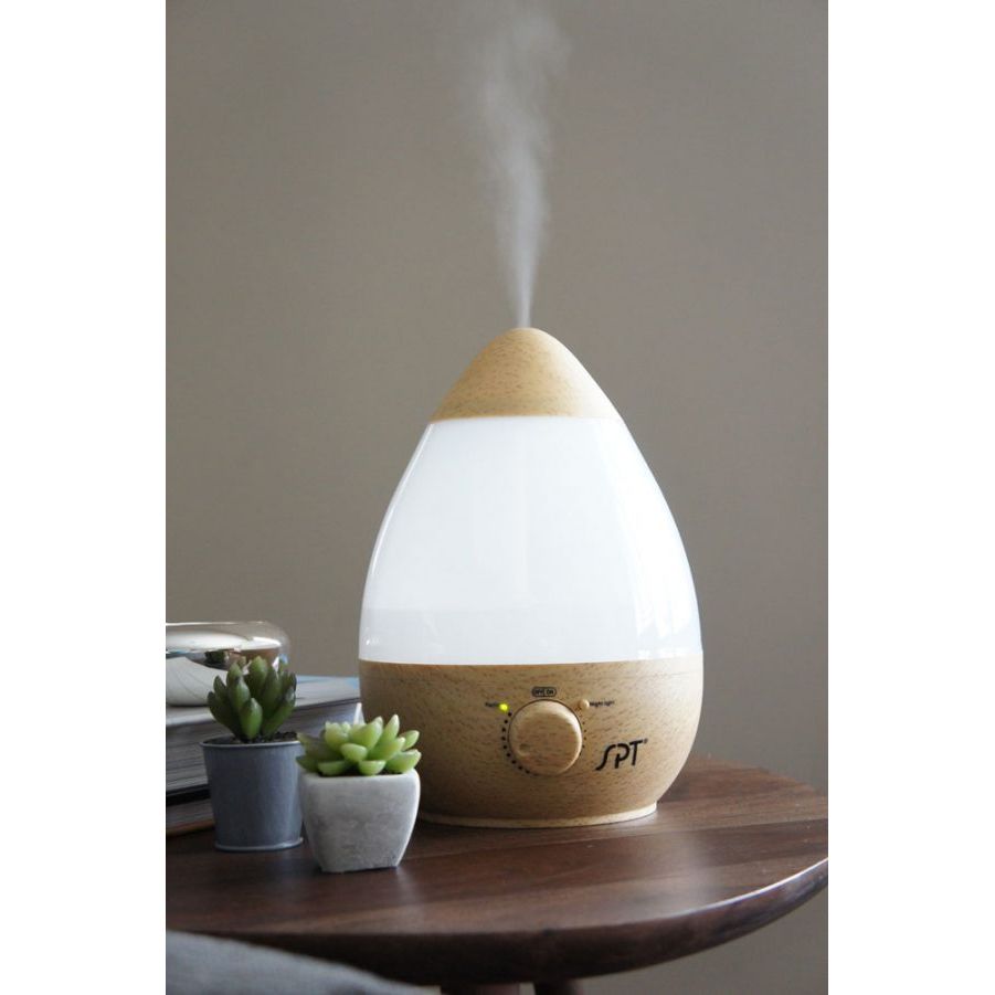 SPT Ultrasonic Humidifier with Fragrance Diffuser [Wood Grain]