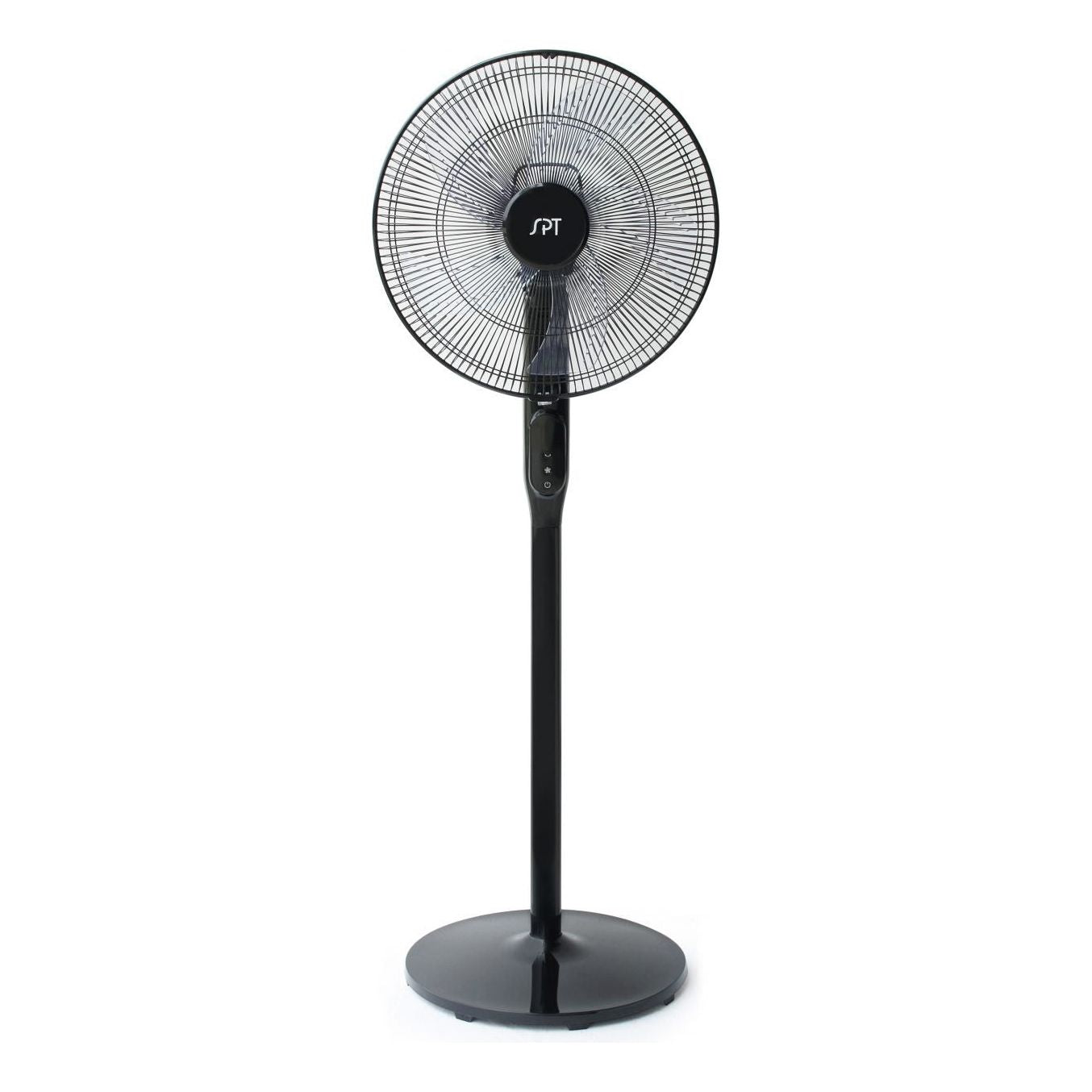 SPT DC-Motor Energy Saving Stand Fan with Remote and Timer – Piano Black