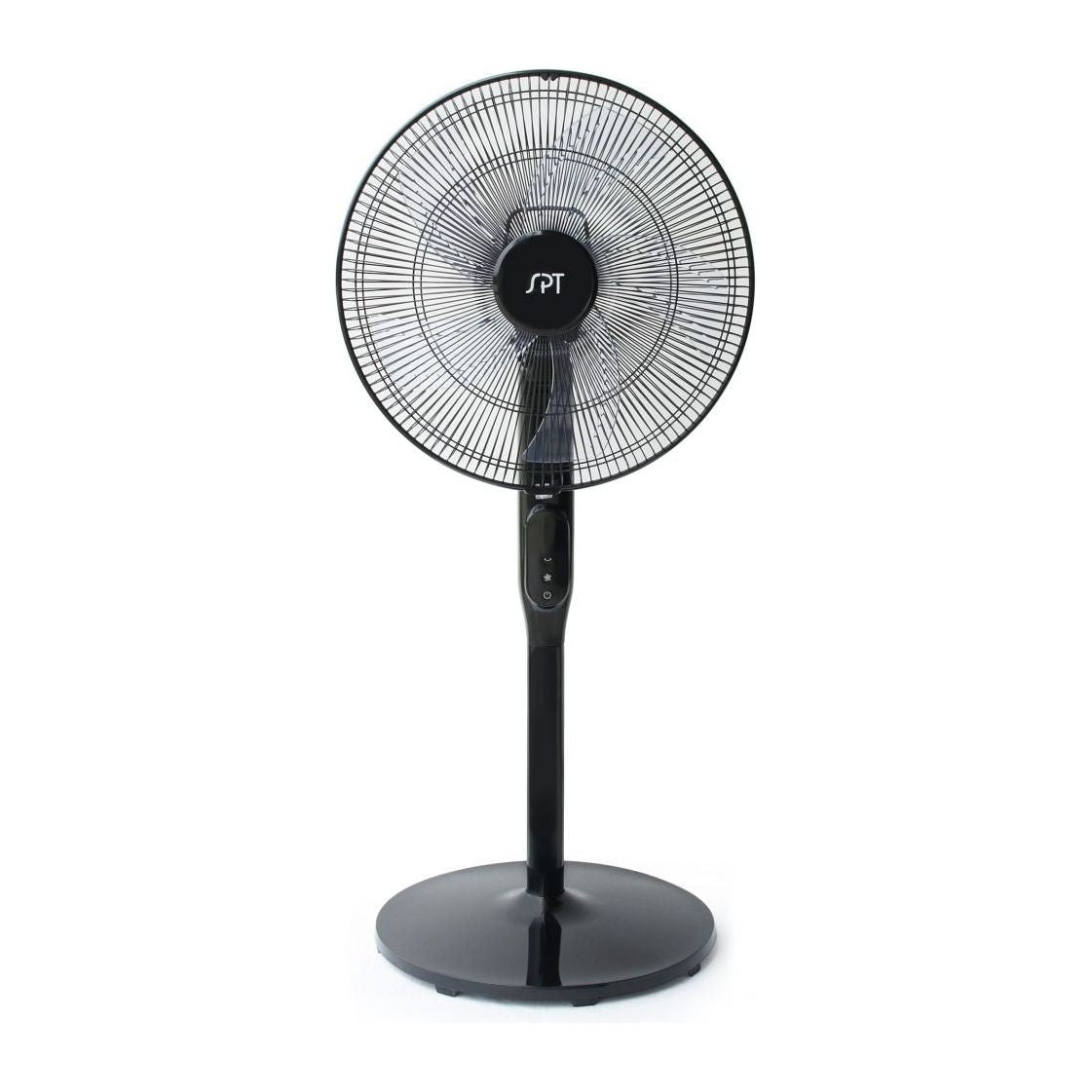 SPT DC-Motor Energy Saving Stand Fan with Remote and Timer – Piano Black