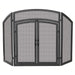 3 Fold Black Wrought Iron Arch Top with Doors FRONT VIEW