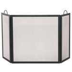 3 Fold Black Wrought Iron Screen - Medium