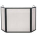 3 Fold Black Wrought Iron Screen - Medium