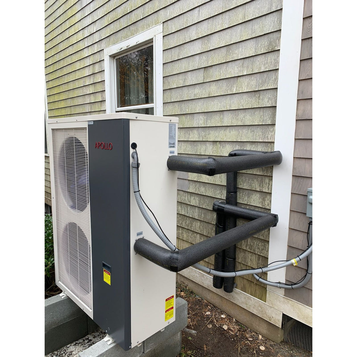 APOLLO Central Heat Pump - 60k btu / 5 ton - Air to Water - EVI Inverter DC technology