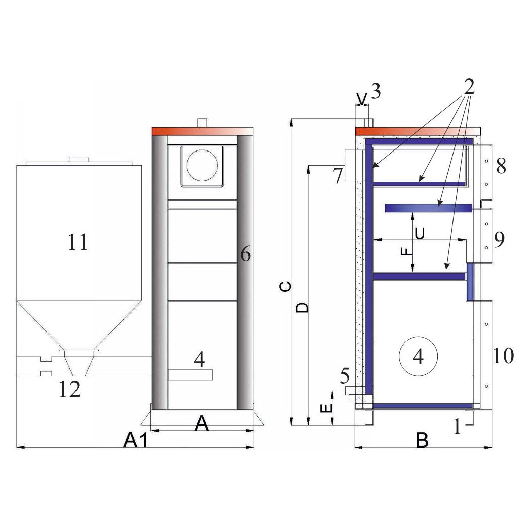 EKO DUO 35 hybrid boiler, 130K BTU