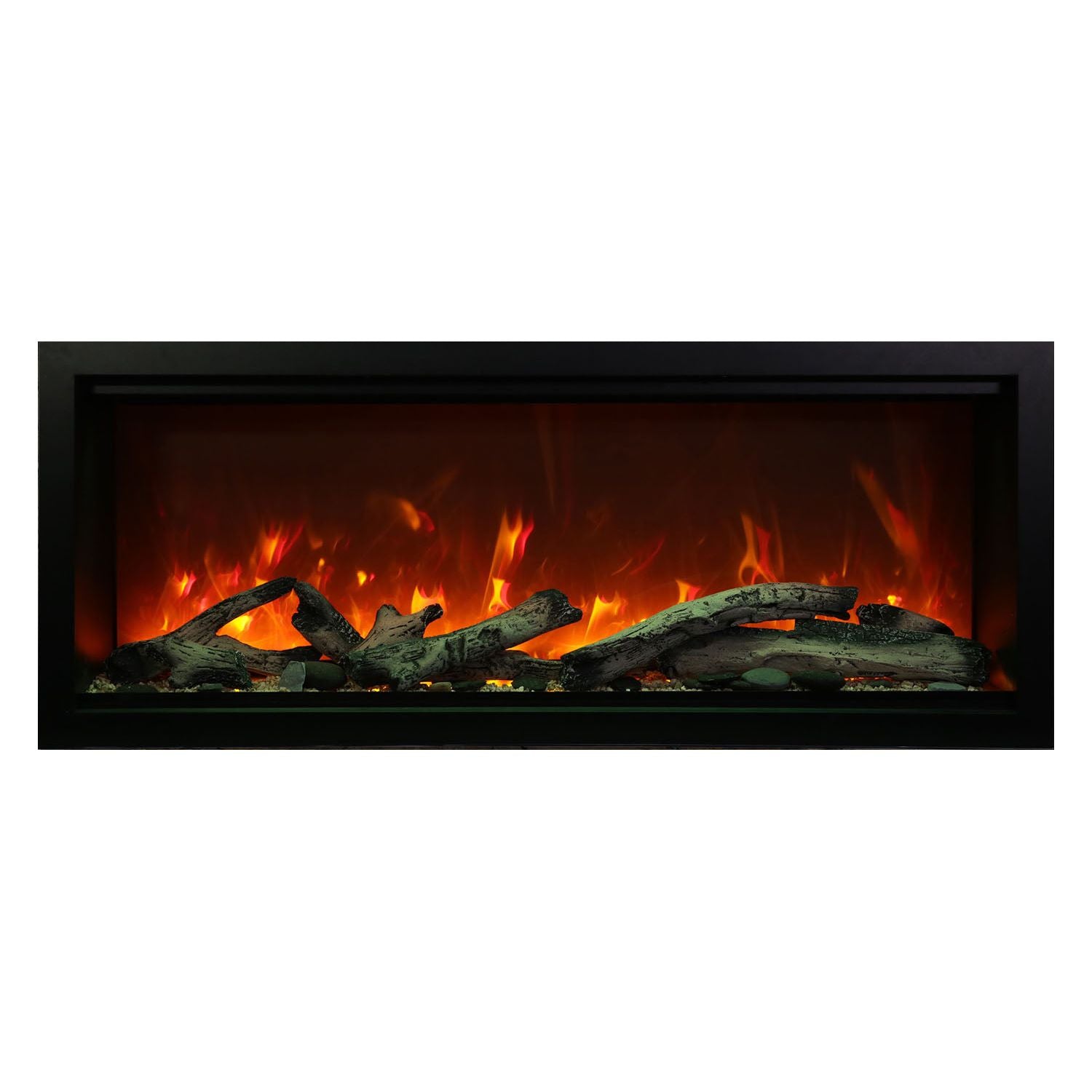 Amantii Symmetry 60'' Extra Tall & Deep Recessed Linear Indoor/Outdoor Electric Fireplace