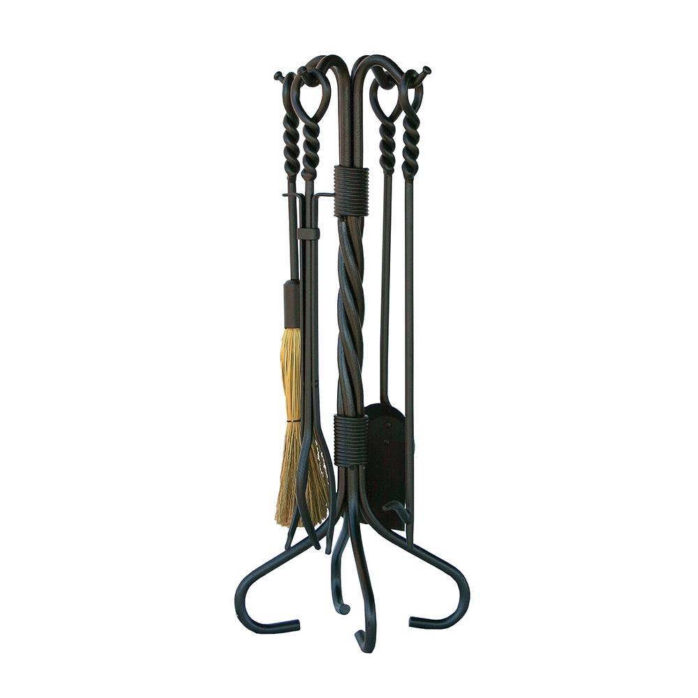 5 Piece Olde World Iron Ring/Swirl Fireset