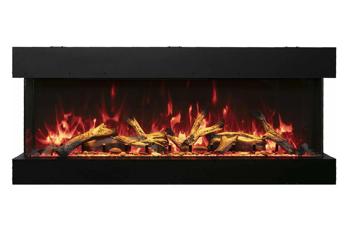 Amantii Panorama Tru View 50-inch 3-Sided View Built In Indoor/Outdoor Electric Fireplace