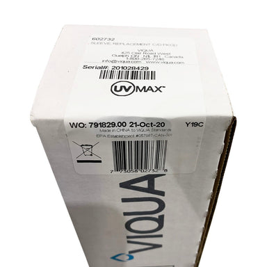 602732 Quartz Sleeve for UV Lamp 602805 by Viqua WITH LABEL