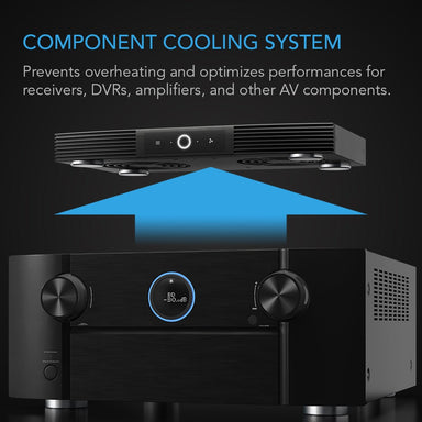 AC Infinity AIRCOM S10, Receiver and AV Component Cooling Blower System, Front Exhaust 17 DETAILS