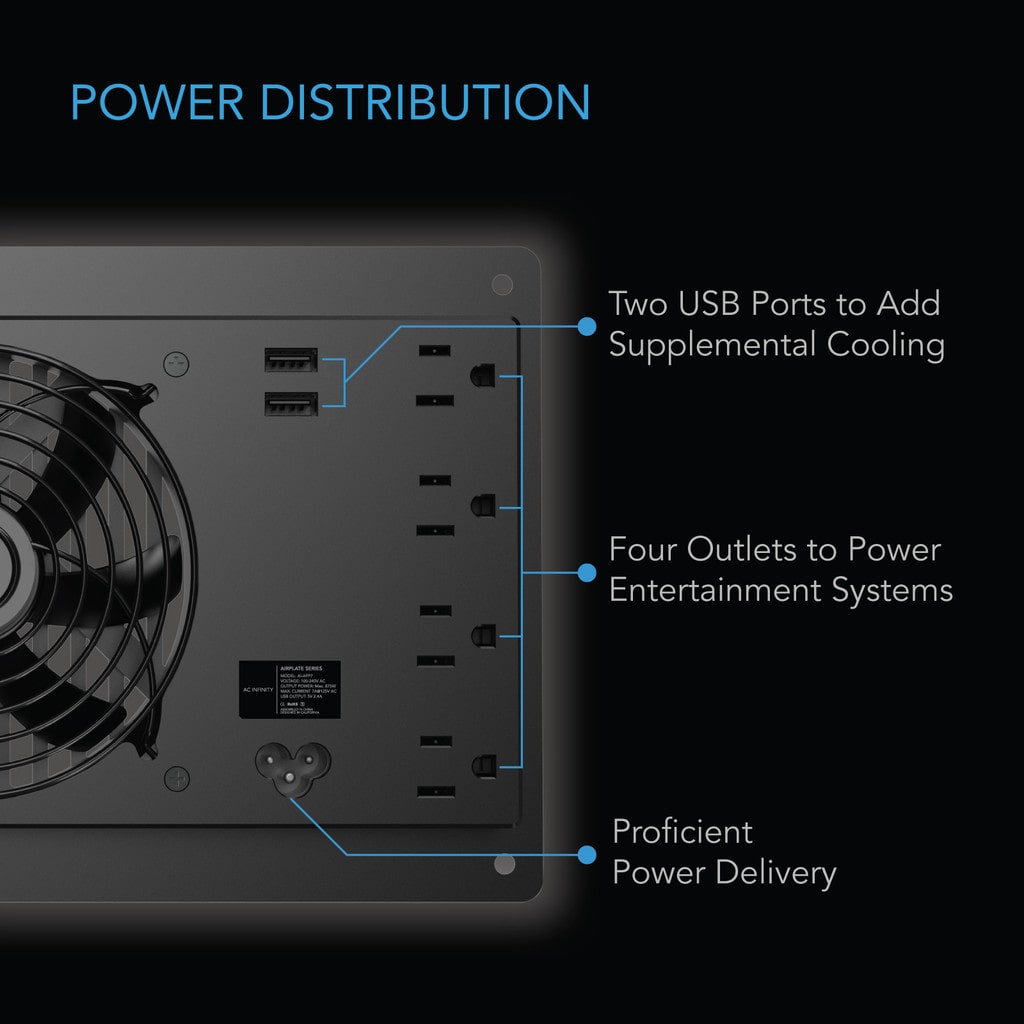 AC Infinity AIRPLATE P7, Quiet Cabinet Cooling Fan System, Thermal Triggering DETAILS