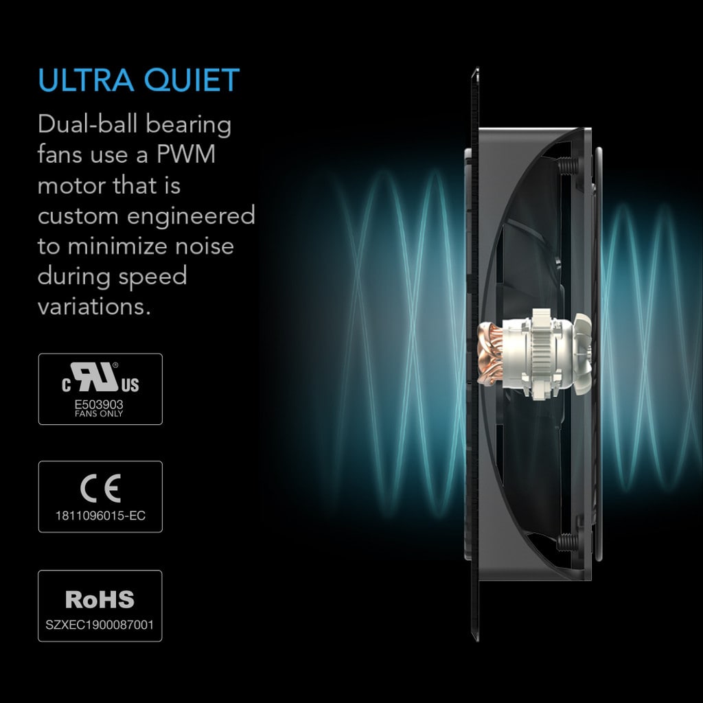 AC Infinity AIRPLATE P7, Quiet Cabinet Cooling Fan System, Thermal Triggering DETAILS