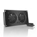 AC Infinity AIRPLATE P7, Quiet Cabinet Cooling Fan System, Thermal TriggeringSIDE VIEW