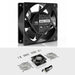 AC Infinity AXIAL 1238, Muffin 120V AC Cooling Fan, 120mm x 120mm x 38mm SIDE VIEW WITH ACCESSORIES