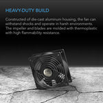 AC Infinity AXIAL 9225, Muffin 120V AC Cooling Fan, 92mm x 92mm x 25mm