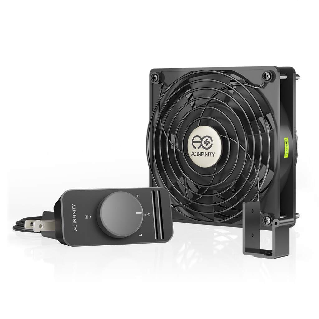 AC Infinity AXIAL S1225, Muffin 120V AC Cooling Fan, 120mm x 120mm x 25mm SIDE VIEW