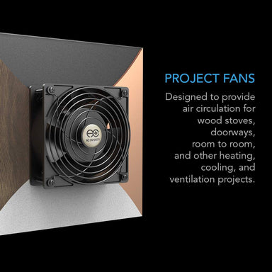 AC Infinity AXIAL S1238D, Muffin 120V AC Cooling Fan, Dual 120mm x 120mm x 38mm DETAILS