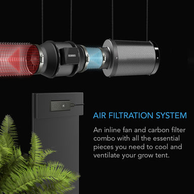 AC Infinity Air Filtration Kit 6”, Inline Fan with Speed Controller, Carbon Filter & Ducting Combo DETAILS