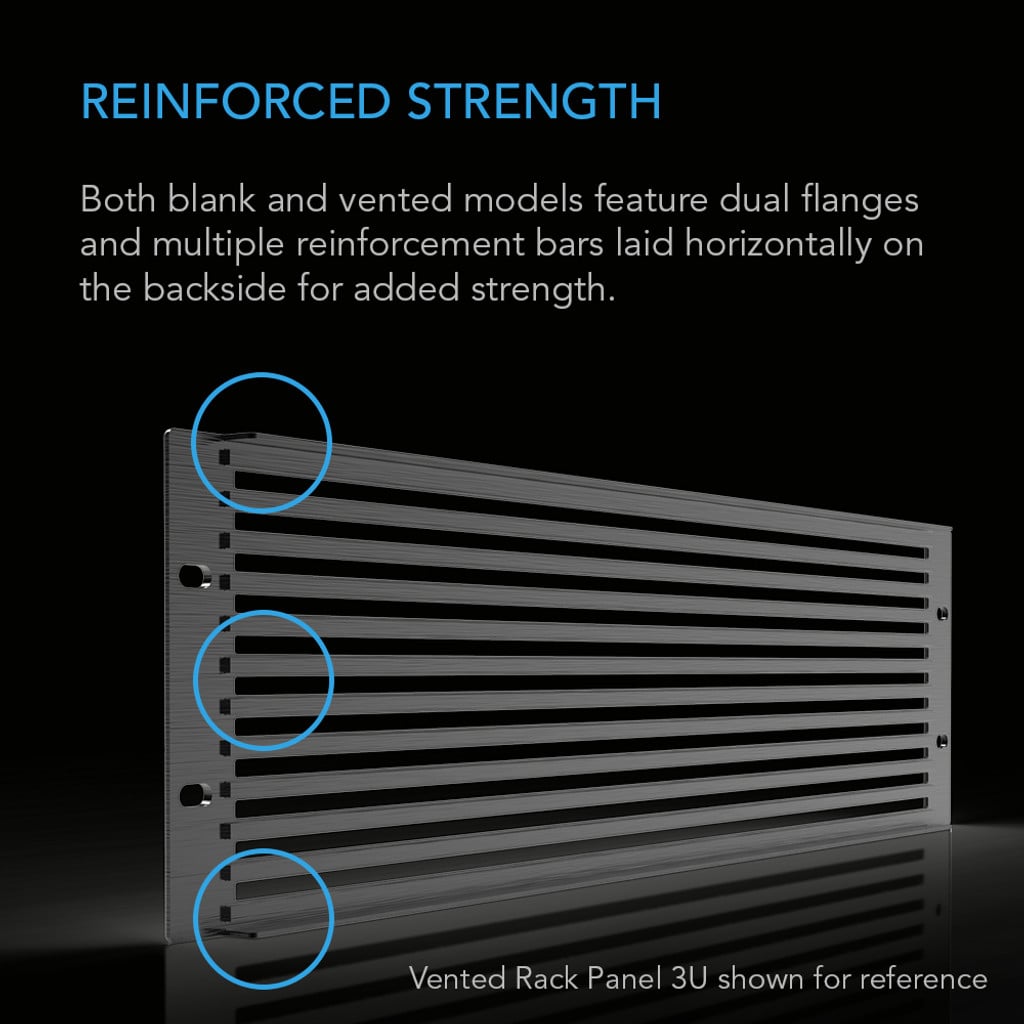 AC Infinity Anodized Aluminum Rack Panel Blank 1U DETAILS