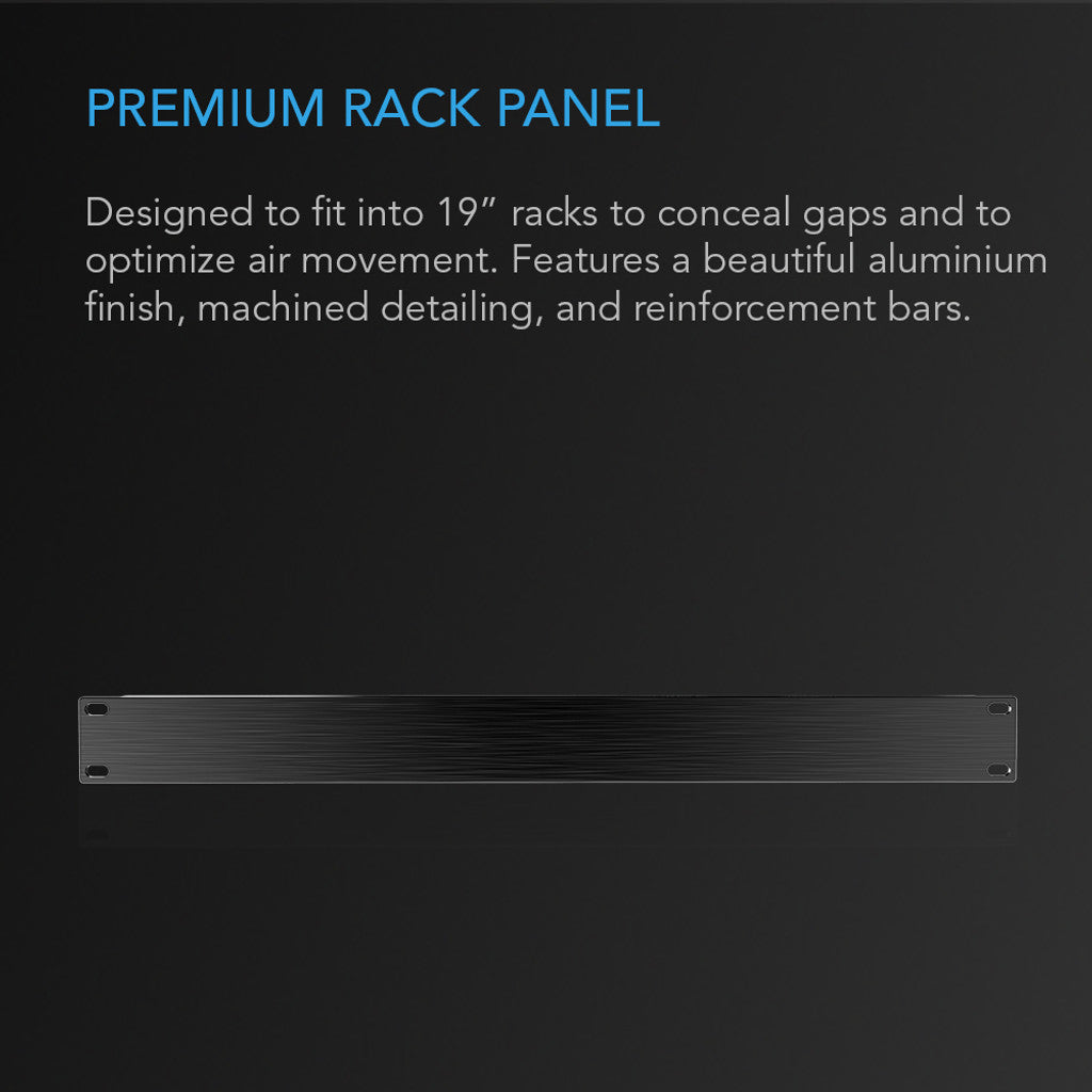 AC Infinity Anodized Aluminum Rack Panel Blank 1U DETAILS