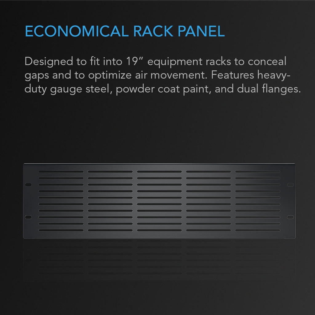 AC Infinity Anodized Aluminum Rack Panel Blank 3U DETAILS