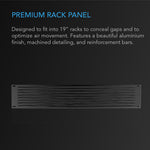 AC Infinity Anodized Aluminum Rack Panel Vented 2U