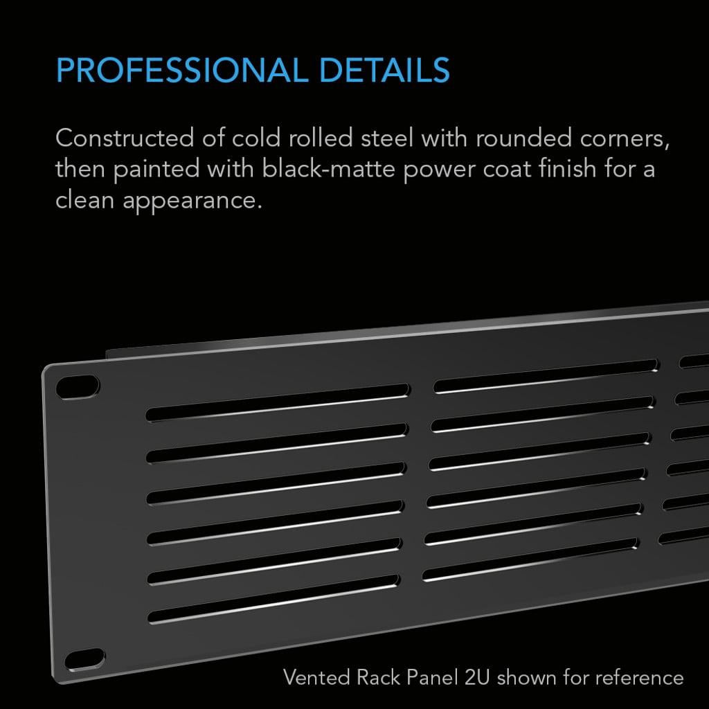 AC Infinity Anodized Aluminum Rack Panel Vented 3U DETAILS