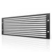 AC Infinity Anodized Aluminum Rack Panel Vented 3U SIDE VIEW