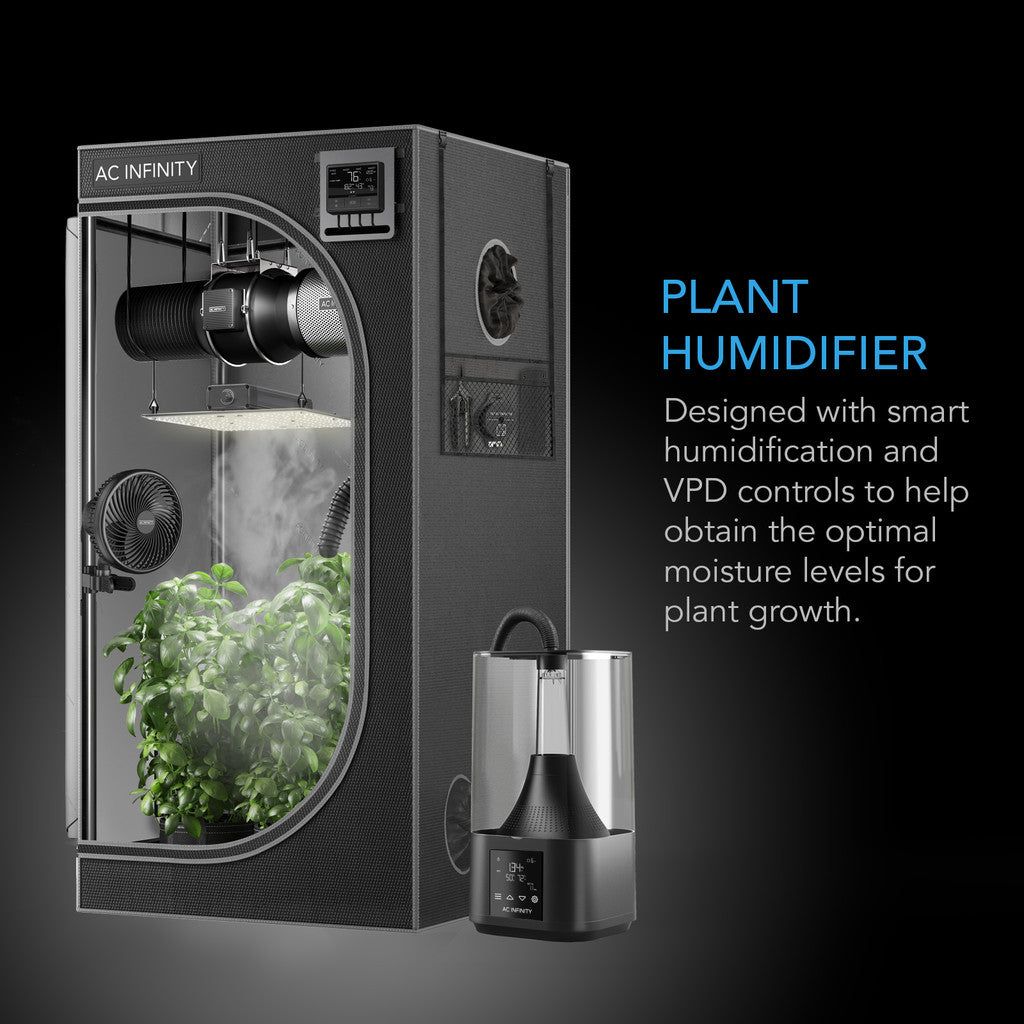 AC Infinity CLOUDFORGE T3, Environmental Plant Humidifier, 4.5L, Smart Controls, Targeted Vaporizing DETAILS