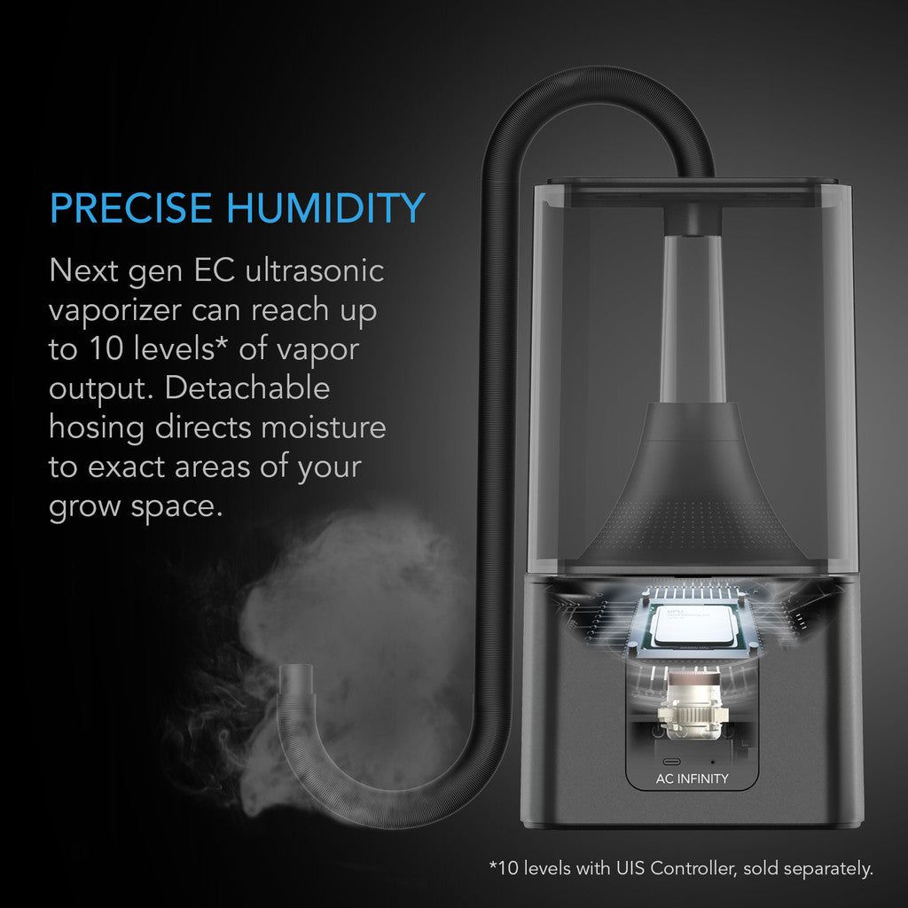 AC Infinity CLOUDFORGE T5, Environmental Plant Humidifier, 9L, Smart Controls, Targeted Vaporizing DETAILS