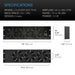 AC Infinity CLOUDPLATE T9, Quiet Rack Cooling Fan System 3U, Exhaust SPECIFICATIONS