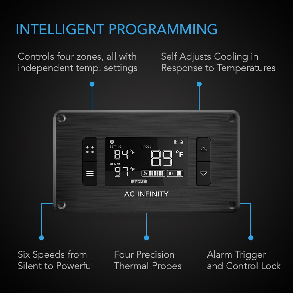 AC Infinity CONTROLLER 2, Intelligent Thermal Fan Controller, Single Zone DETAILS