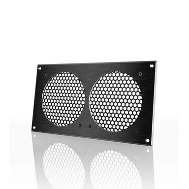 AC Infinity Cabinet Passive Ventilation Grille Black, 12 Inch SIDE VIEW